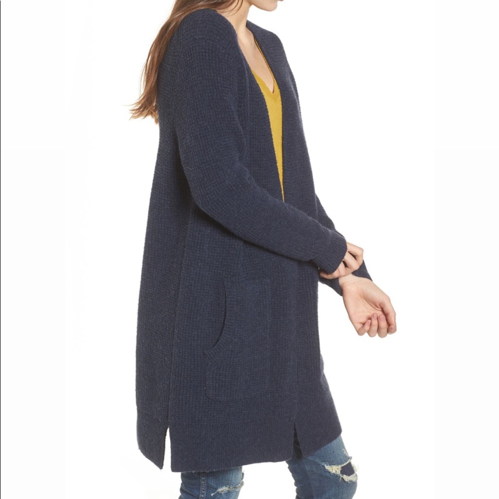 Madewell Waffle Stitch Cardigan Sweater Size M